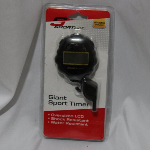 213254-Giant Sport Timer includes whistle! Oversized LCD Shock Resistant Water R - Picture 1 of 5